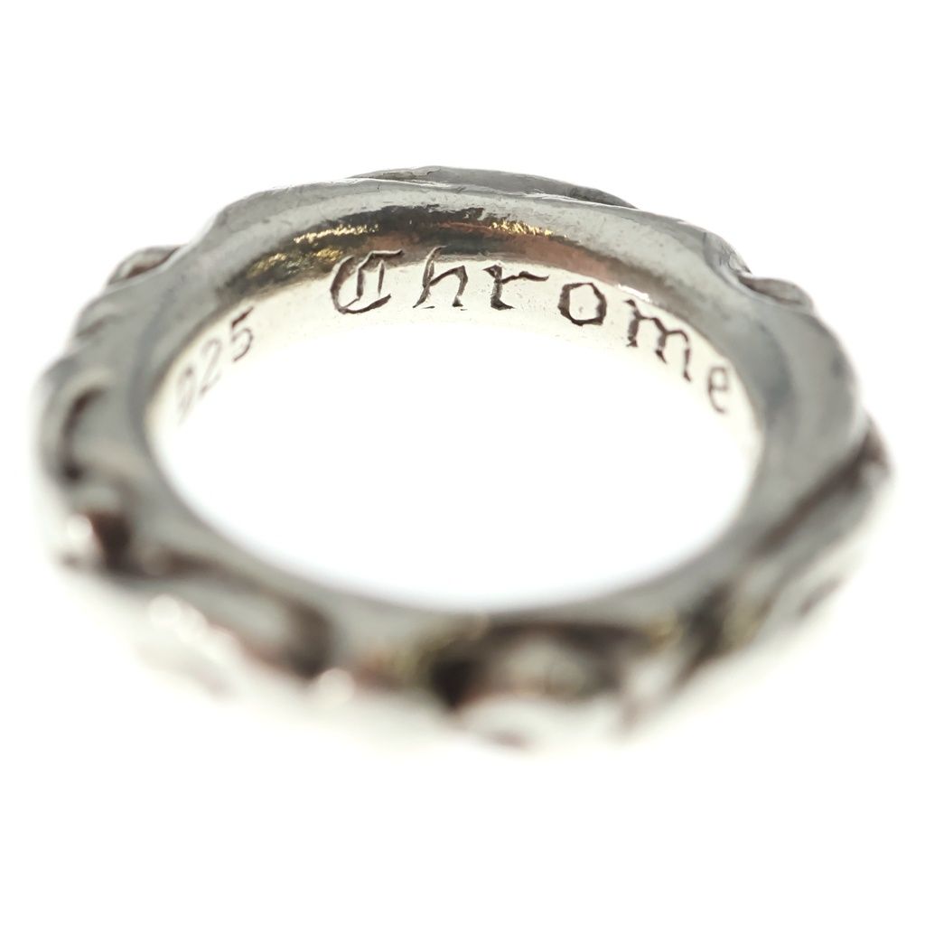 Chrome Hearts Scrl Band Scroll Ring Silver — view 5