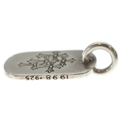 Chrome Hearts Tag Sml Small Dog Tag Cemetery en Gray Gold Silver Necklace Top — view 3