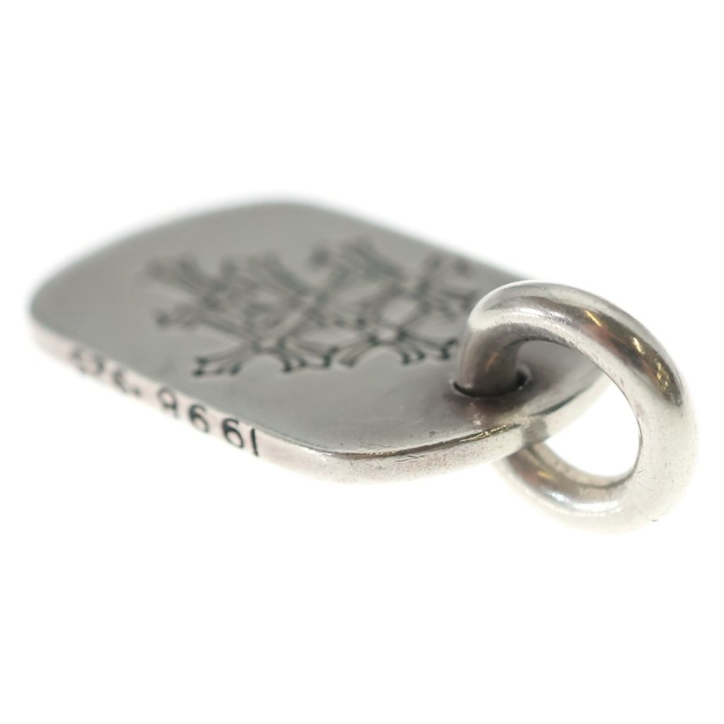 Chrome Hearts Tag Sml Small Dog Tag Cemetery en Gray Gold Silver Necklace Top — view 6