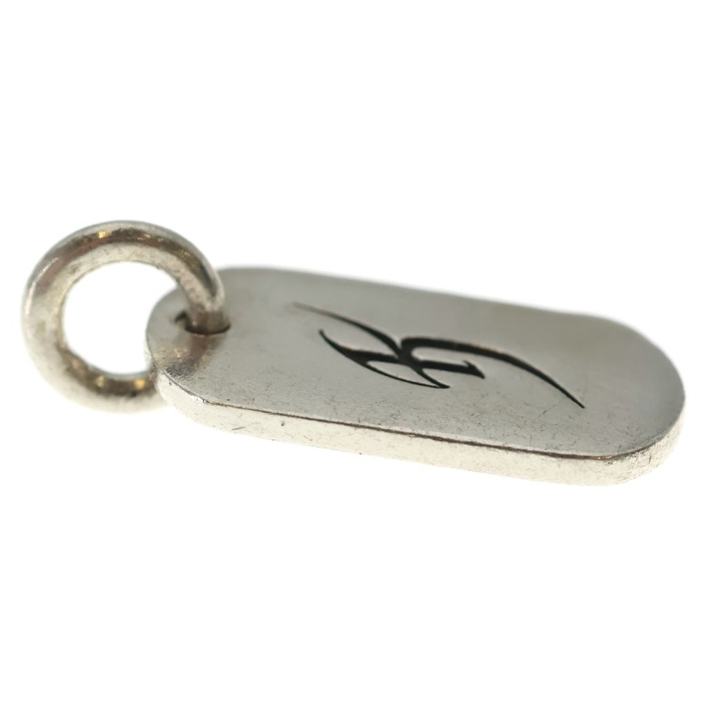 Chrome Hearts Kyosuke Himuro Dog Tag Initial Silver Necklace Top — view 4