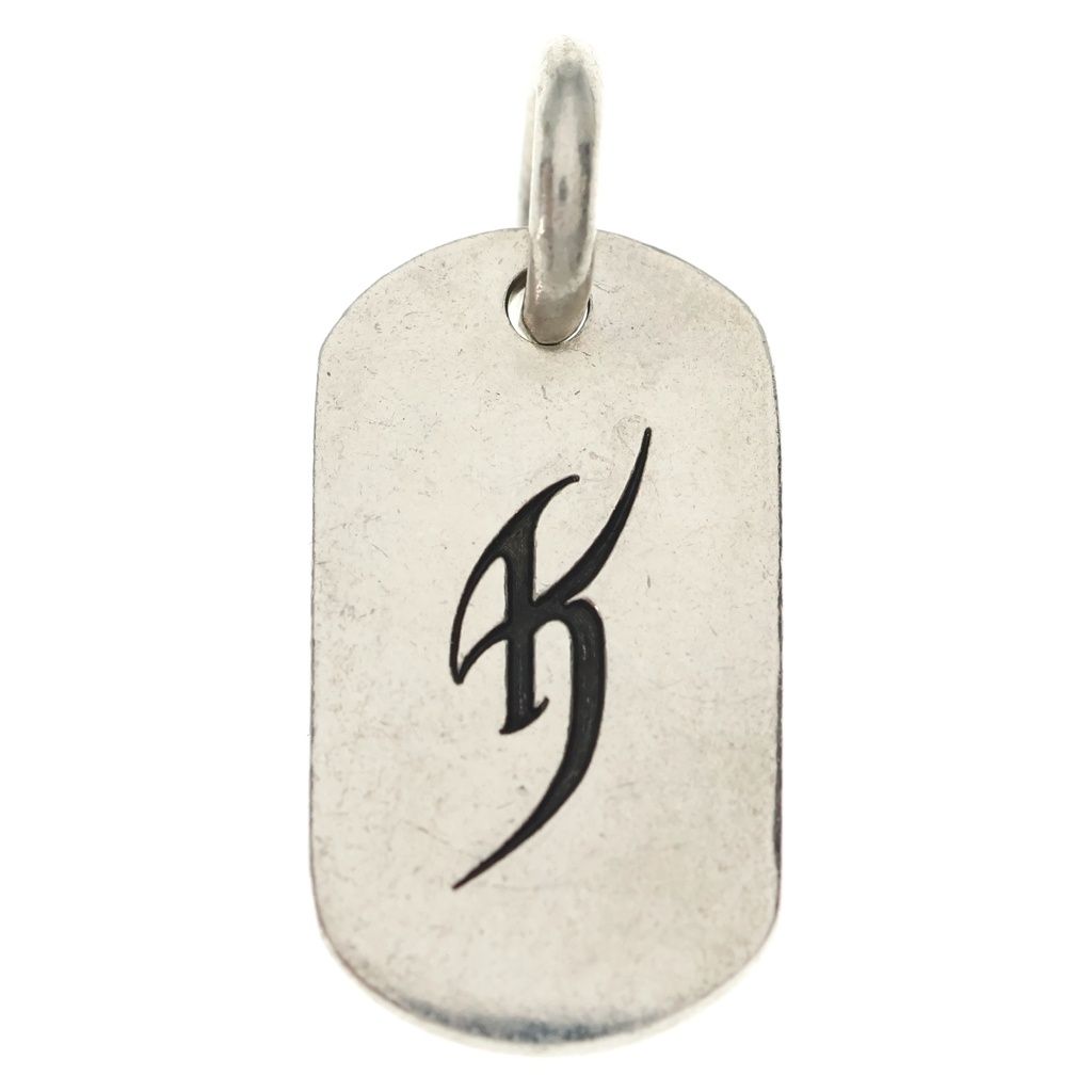 Chrome Hearts Kyosuke Himuro Dog Tag Initial Silver Necklace Top