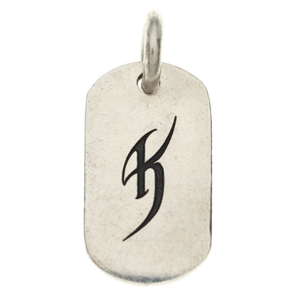 Chrome Hearts Kyosuke Himuro Dog Tag Initial Silver Necklace Top