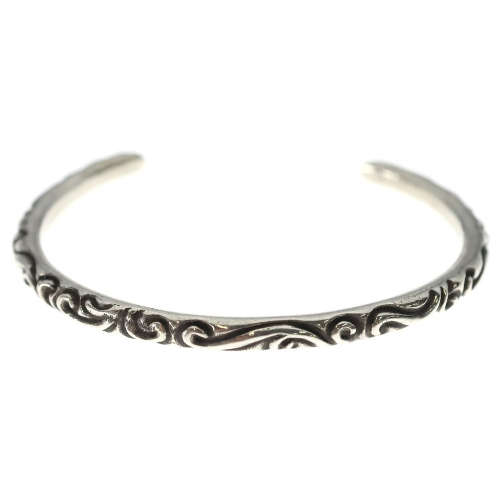 Chrome Hearts Bangle Scroll Band Bracelet Silver