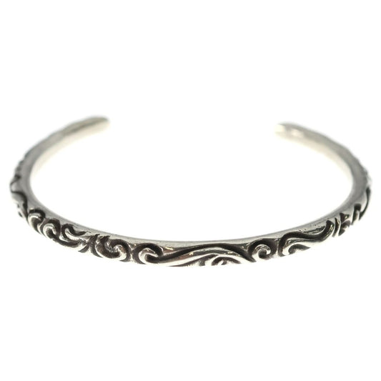Chrome Hearts Bangle Scroll Band Bracelet Silver
