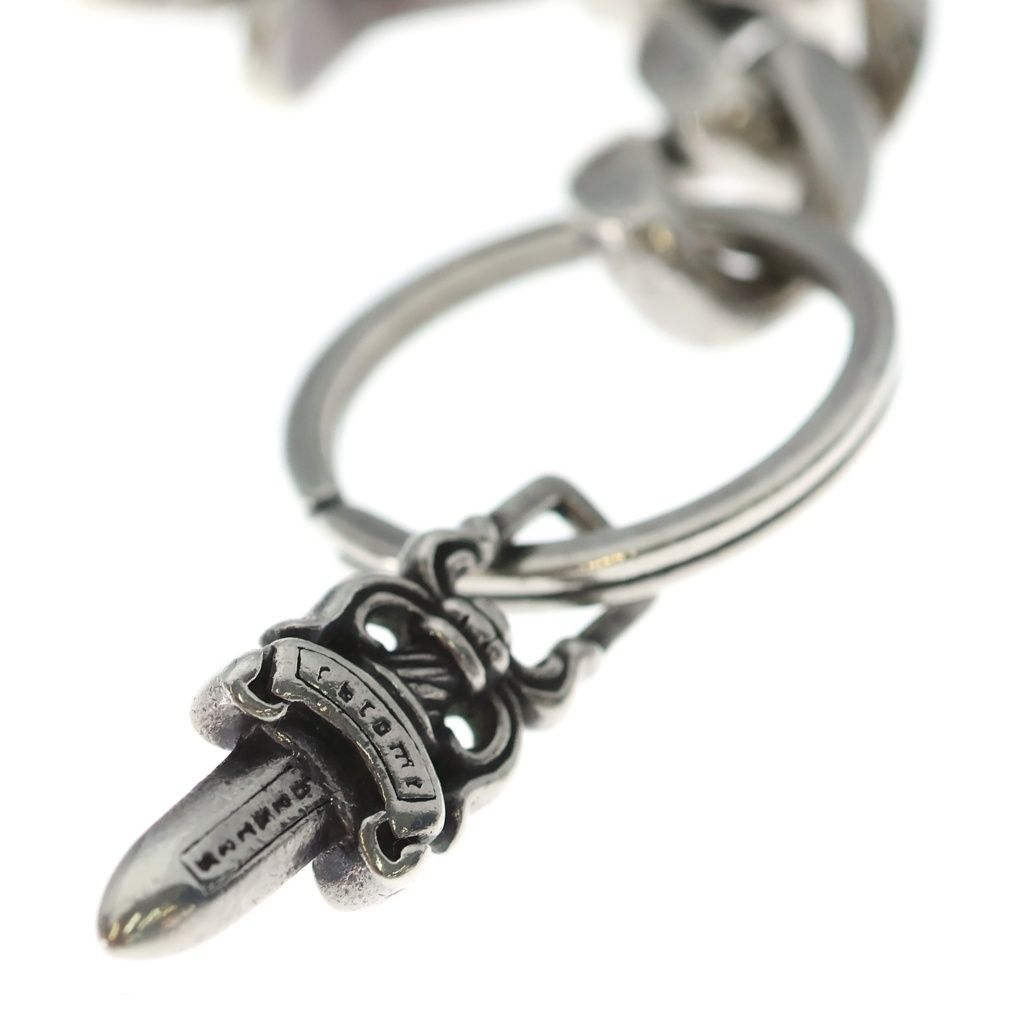 Chrome Hearts Clp Chn Classic-s Short Classic Link Key Chain Silver Key Holder — view 5