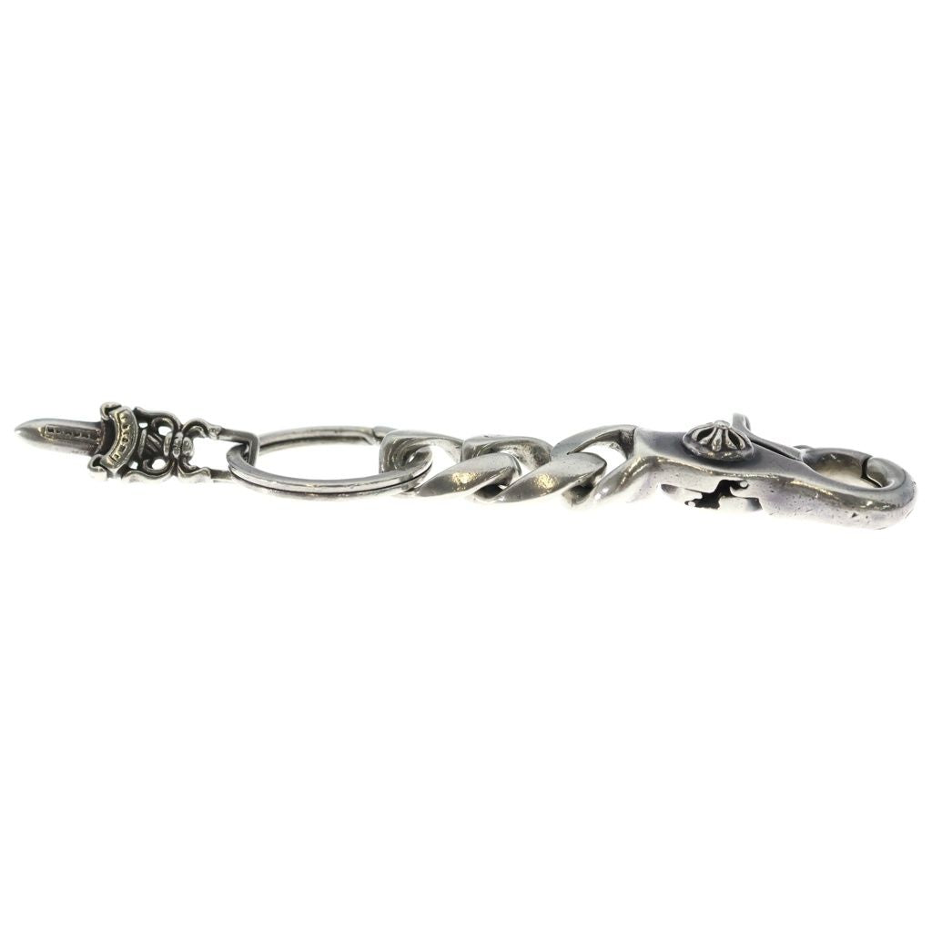 Chrome Hearts Clp Chn Classic-s Short Classic Link Key Chain Silver Key Holder — view 3