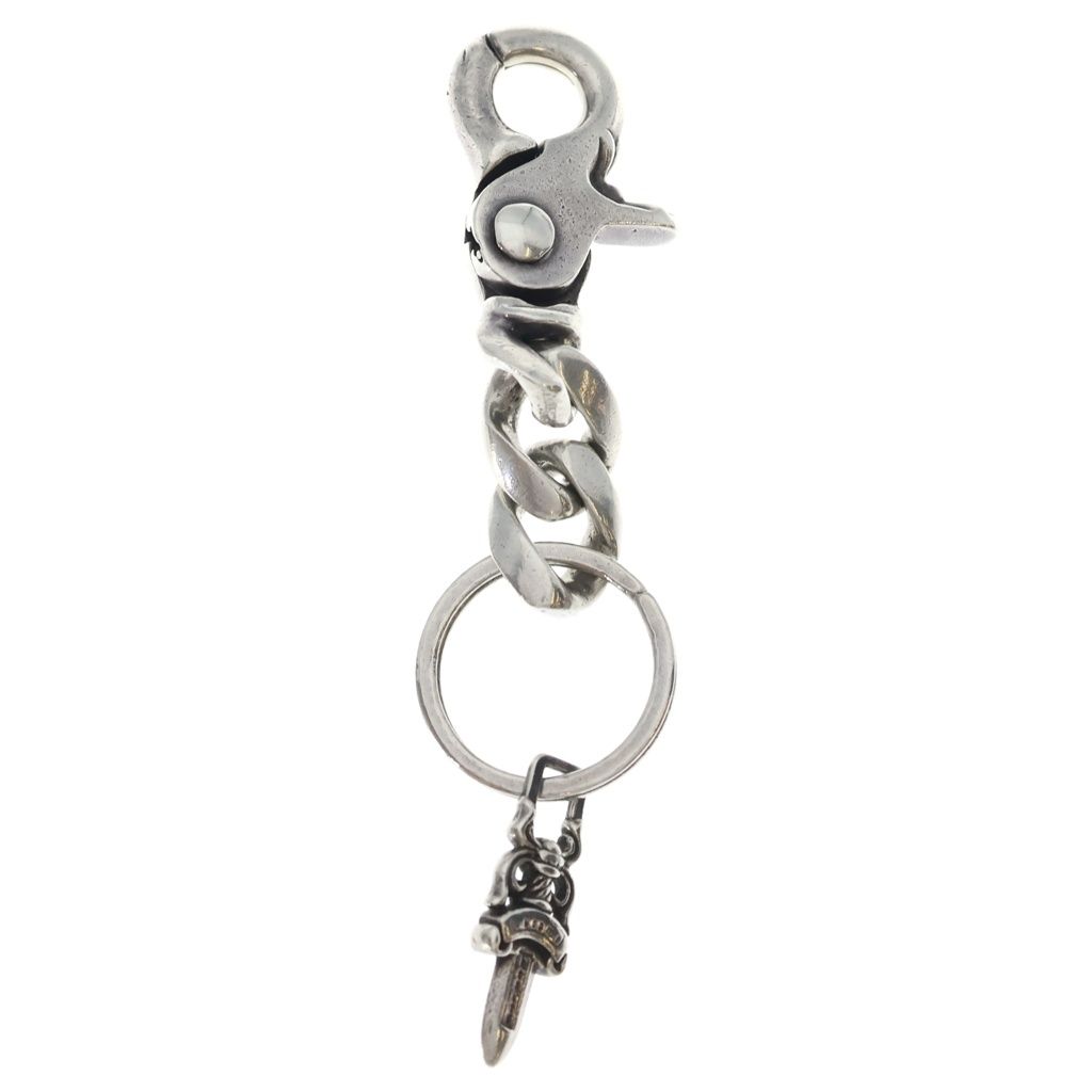 Chrome Hearts Clp Chn Classic-s Short Classic Link Key Chain Silver Key Holder — view 2