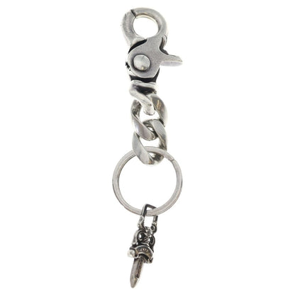 Chrome Hearts Clp Chn Classic-s Short Classic Link Key Chain Silver Key Holder — view 2