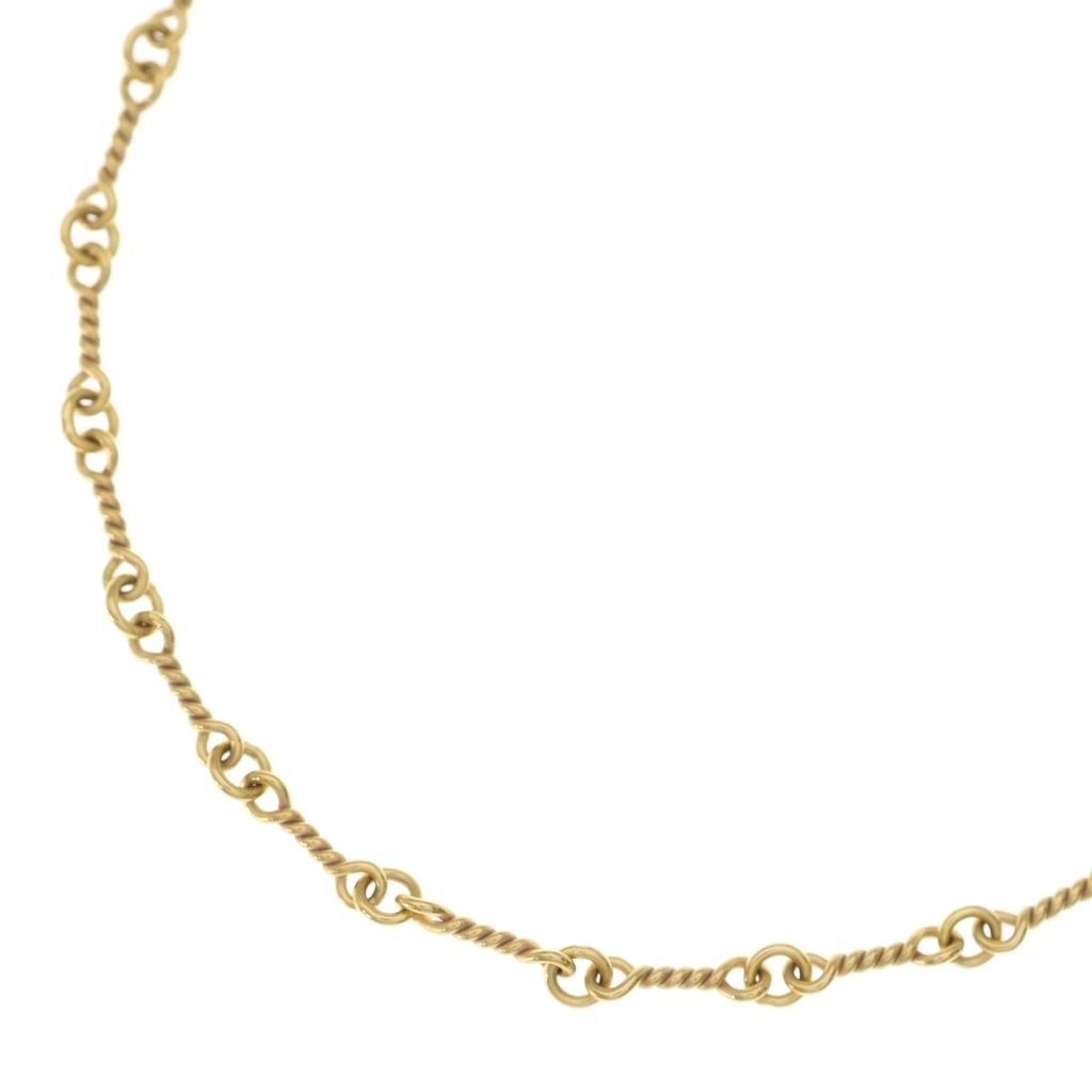 Chrome Hearts 22k Neckchain Twist Chain Necklace Gold
