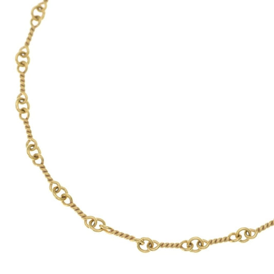 Chrome Hearts 22k Neckchain Twist Chain Necklace Gold