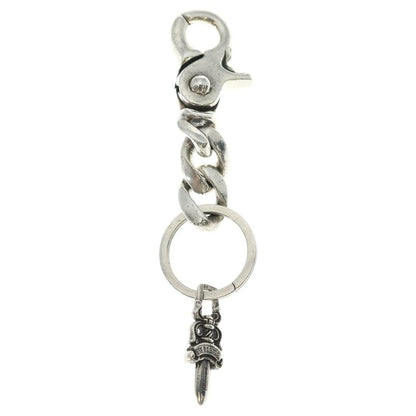 Chrome Hearts Clp Chn Classic-s Short Classic Link Key Chain Silver Key Holder — view 2