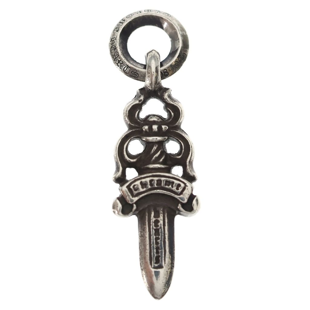 Chrome Hearts 5 Dagger 5 Charm Pendant Top Silver