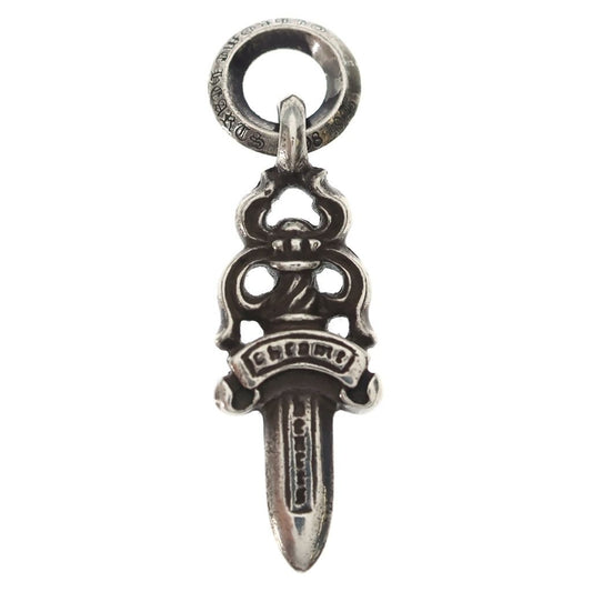 Chrome Hearts 5 Dagger 5 Charm Pendant Top Silver