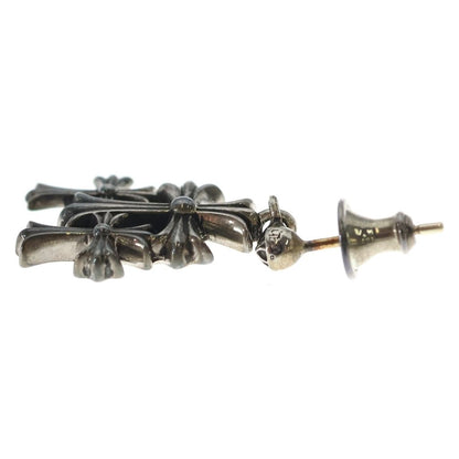 Chrome Hearts Cross Drop Triple 3 Earrings Silver — view 3