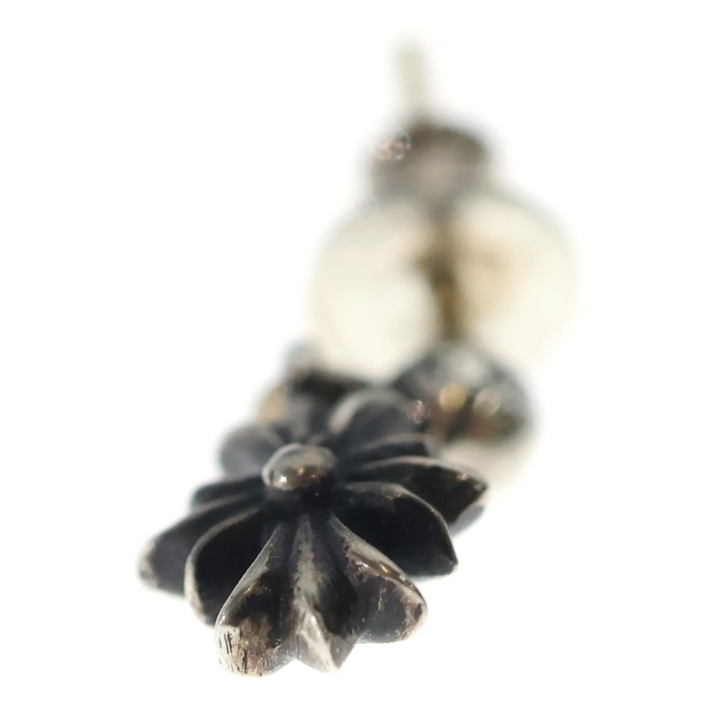 Chrome Hearts Tny CH Pls Tiny CH Plus Drop Earrings Silver — view 5