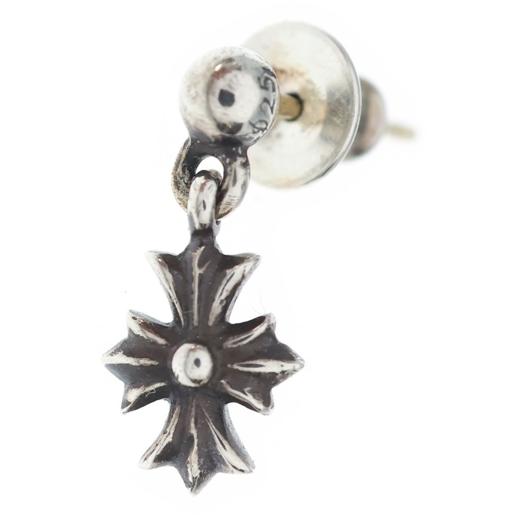 Chrome Hearts Tny CH Pls Tiny CH Plus Drop Earrings Silver