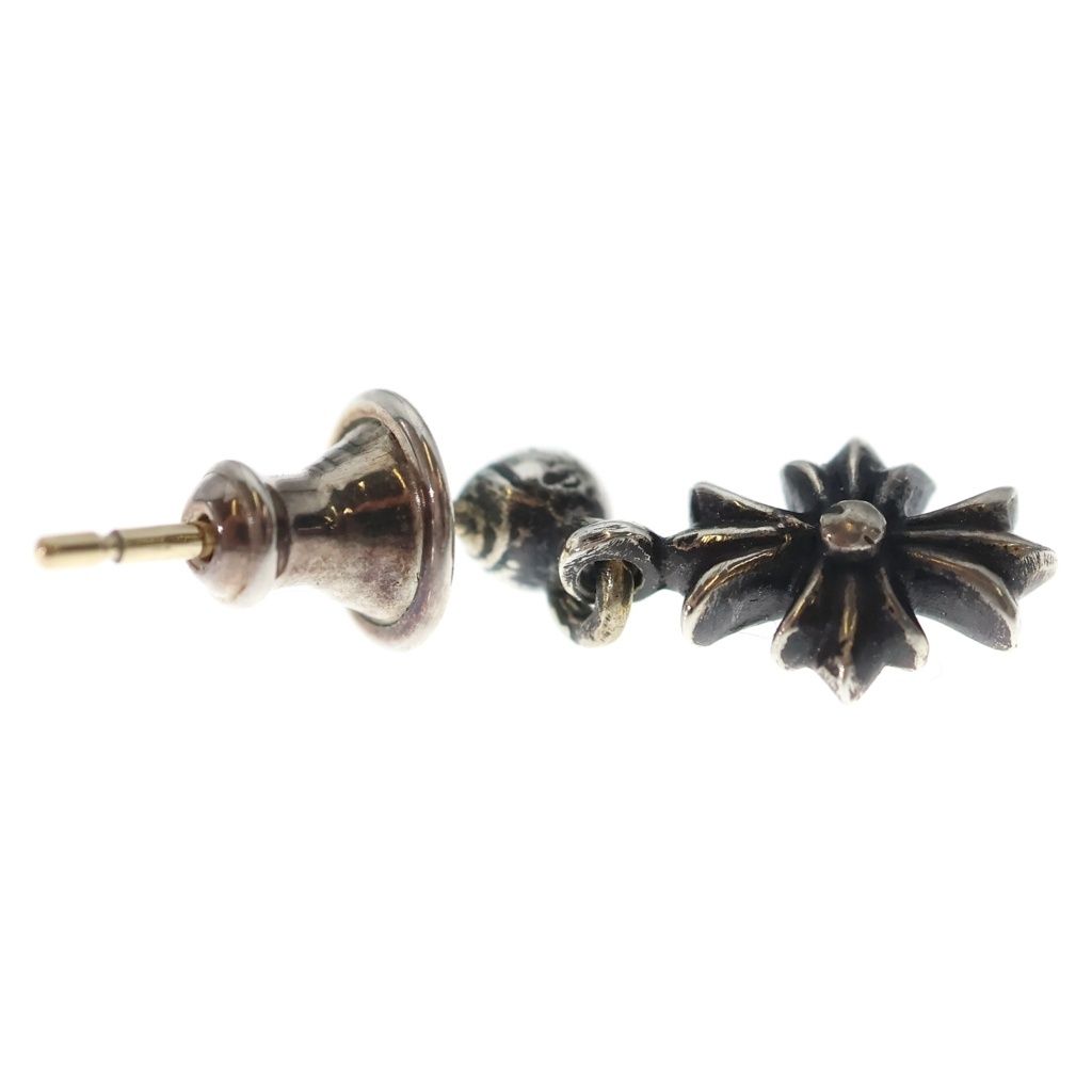 Chrome Hearts Tny CH Pls Tiny CH Plus Drop Earrings Silver — view 4