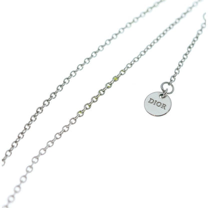 Dior Clair Lune Rhinestone Decoration Necklace Silver — view 5