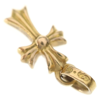 Chrome Hearts 22k Crs Baby Fat Dia Fat Cross Pave Diamond Pendant Top Gold — view 6