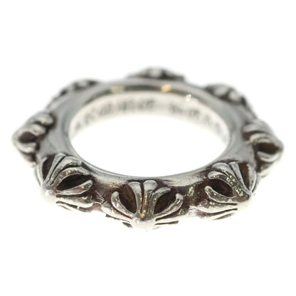 Chrome Hearts Cross Band Ring Silver