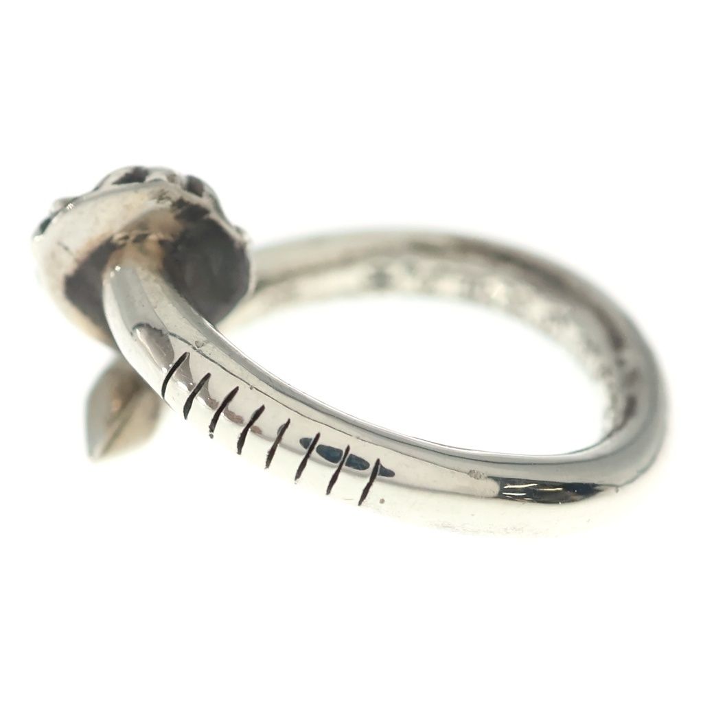 Chrome Hearts Nail Crsball Cross Ball Ring Silver — view 4