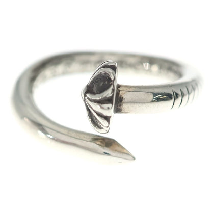 Chrome Hearts Nail Crsball Cross Ball Ring Silver