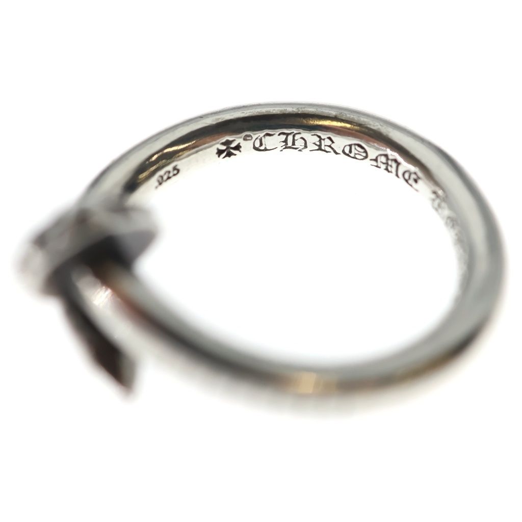 Chrome Hearts Nail Crsball Cross Ball Ring Silver — view 5