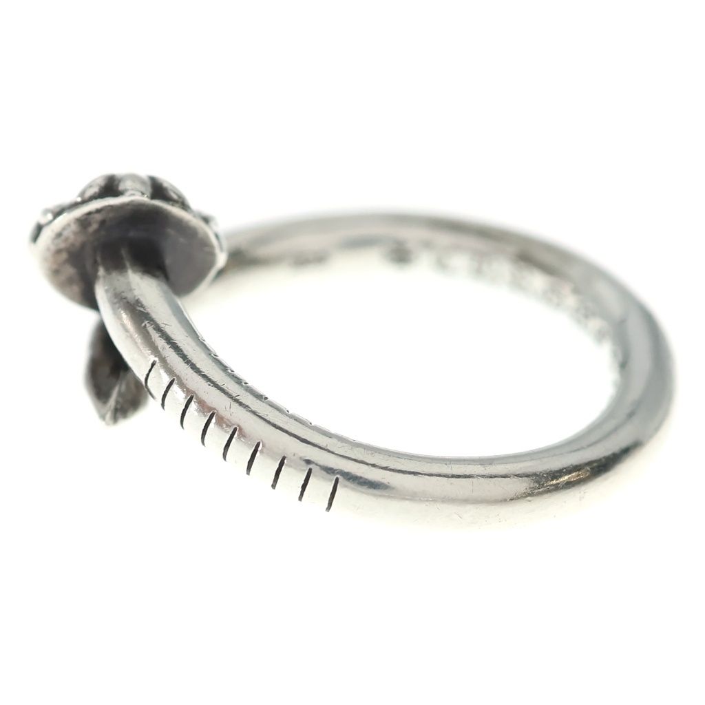 Chrome Hearts Nail Crsball Cross Ball Ring Silver — view 4