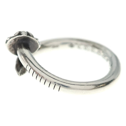 Chrome Hearts Nail Crsball Cross Ball Ring Silver — view 4