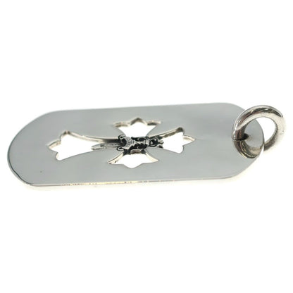 Chrome Hearts Tag Lrg Cross Dagg Cutout Dagger Large Dog Tag Necklace Top — view 3
