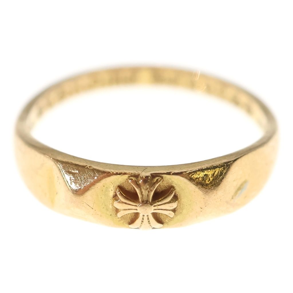 Chrome Hearts 22k Bubblgm Pyramid Pls Bubblegum Plus Sling Gold Ring — view 4