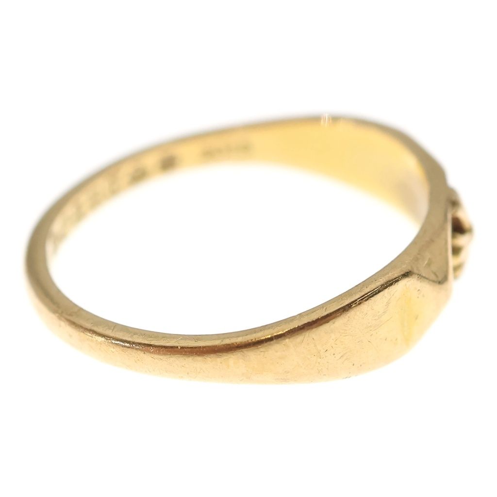 Chrome Hearts 22k Bubblgm Pyramid Pls Bubblegum Plus Sling Gold Ring — view 3