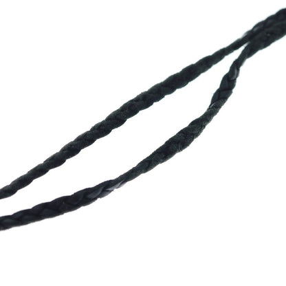 Chrome Hearts Leather Braid Lip and Tan Necklace Black Silver — view 5