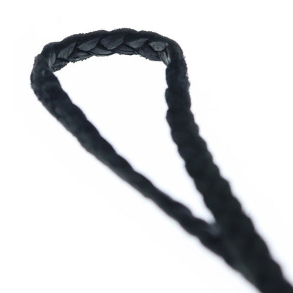 Chrome Hearts Leather Braid Lip and Tan Necklace Black Silver — view 3