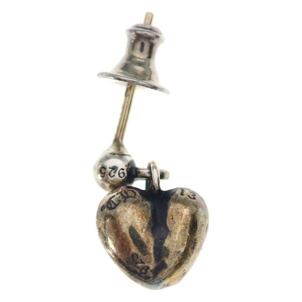 Chrome Heart Drop Earrings Silver — view 2