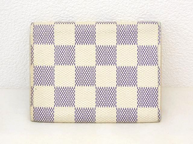 Louis Vuitton Business Card Holder Case Damier Azur — view 2