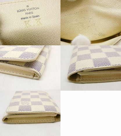 Louis Vuitton Business Card Holder Case Damier Azur — view 5