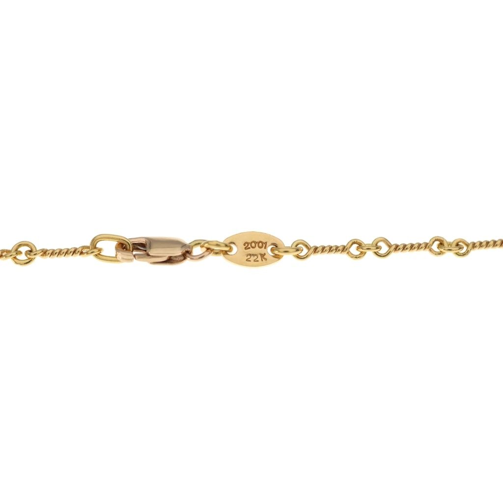 Chrome Hearts 22k Neckchain Twist Chain Necklace Gold — view 6