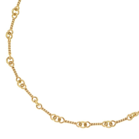 Chrome Hearts 22k Neckchain Twist Chain Necklace Gold