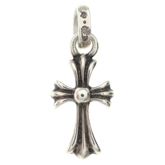 Chrome Hearts Crs Baby Fat Cross Pendant Top Silver