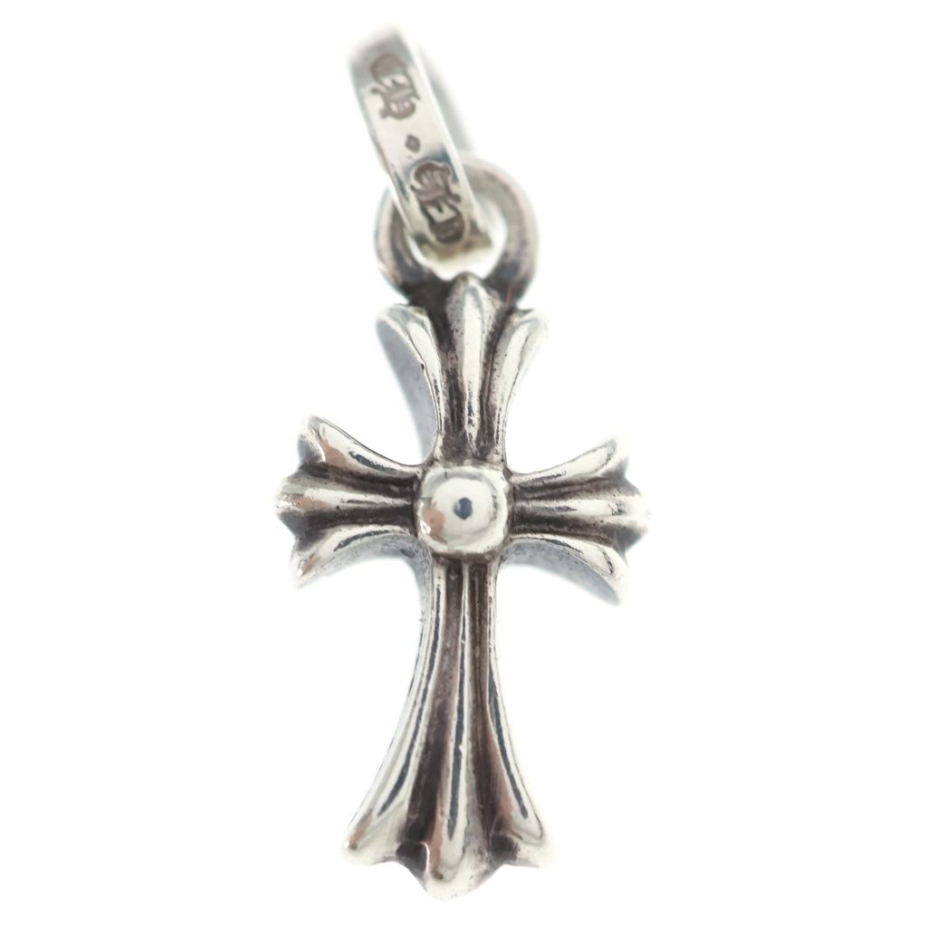 Chrome Hearts Crs Baby Fat Cross Pendant Top Silver — view 2