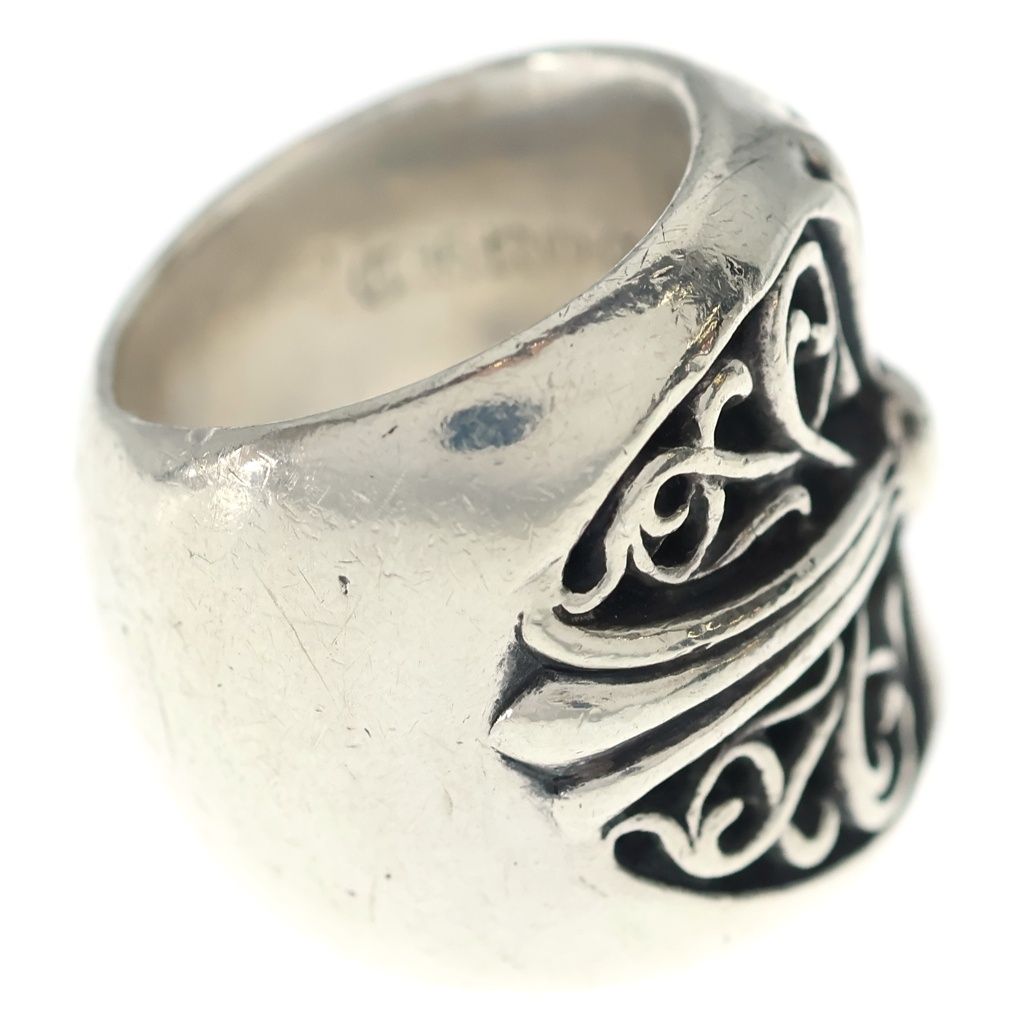 Chrome Hearts Classic Oval Cross Ring Silver — view 3