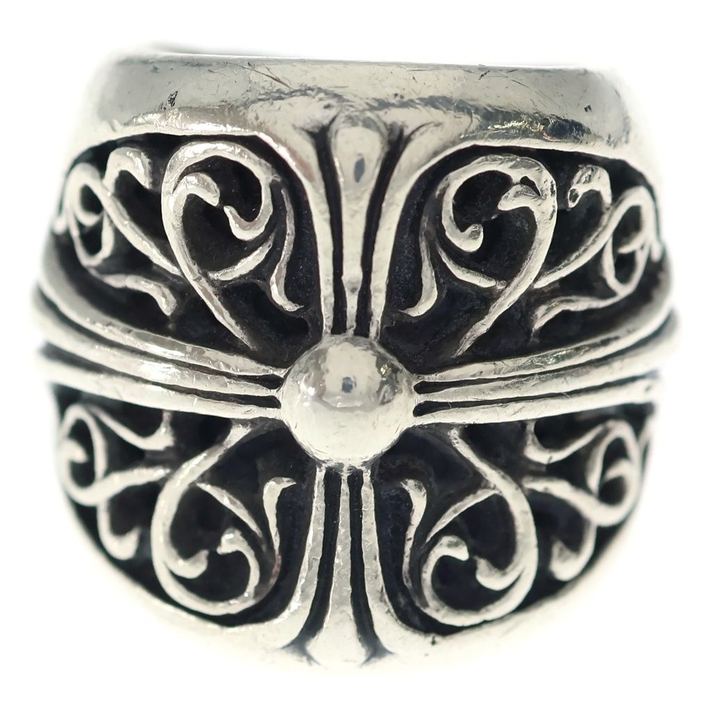Chrome Hearts Classic Oval Cross Ring Silver — view 4