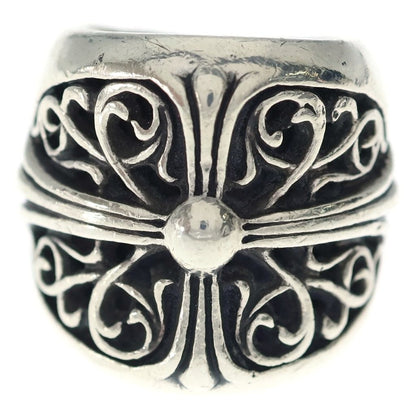 Chrome Hearts Classic Oval Cross Ring Silver — view 4