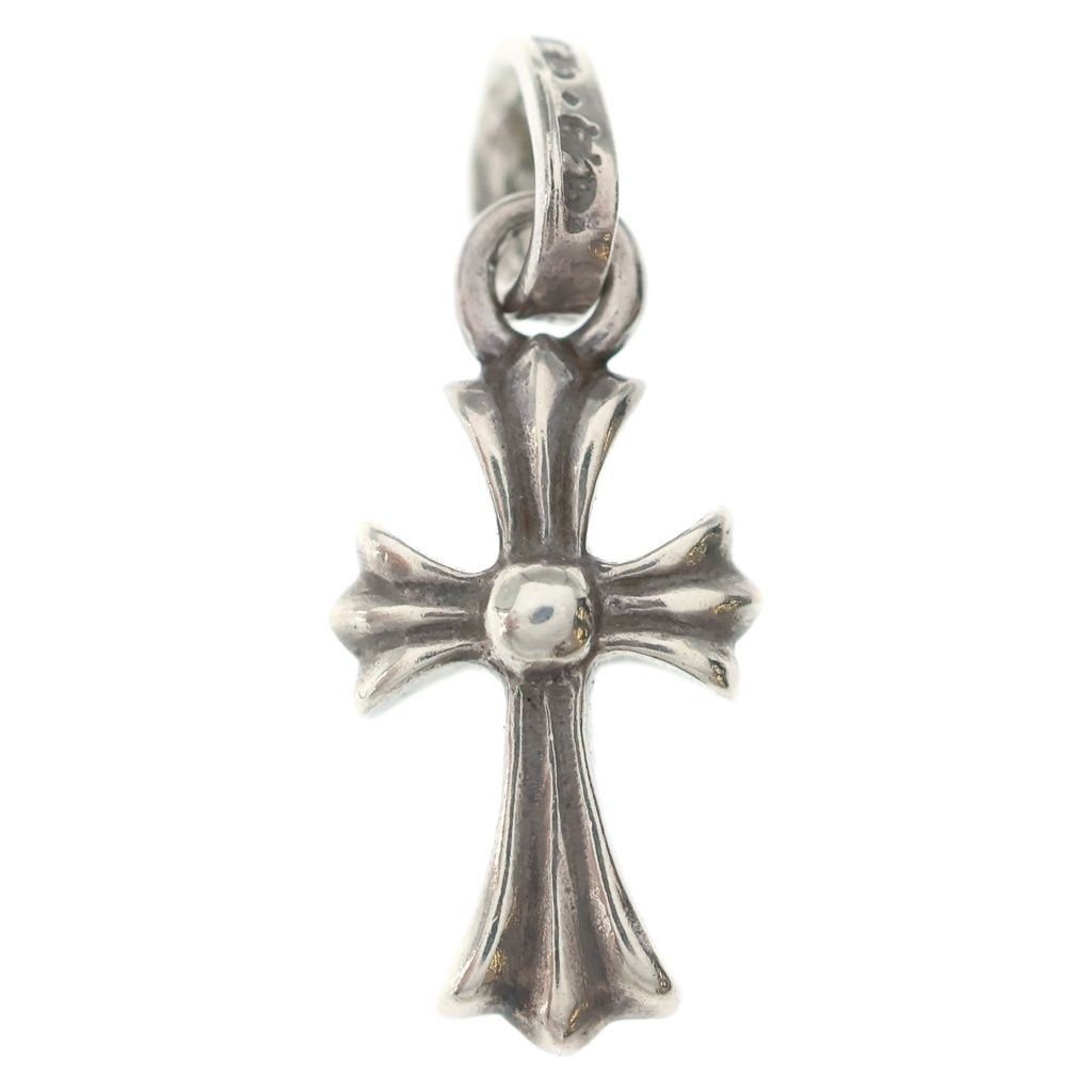 Chrome Hearts Crs Baby Fat Cross Pendant Top Silver — view 2
