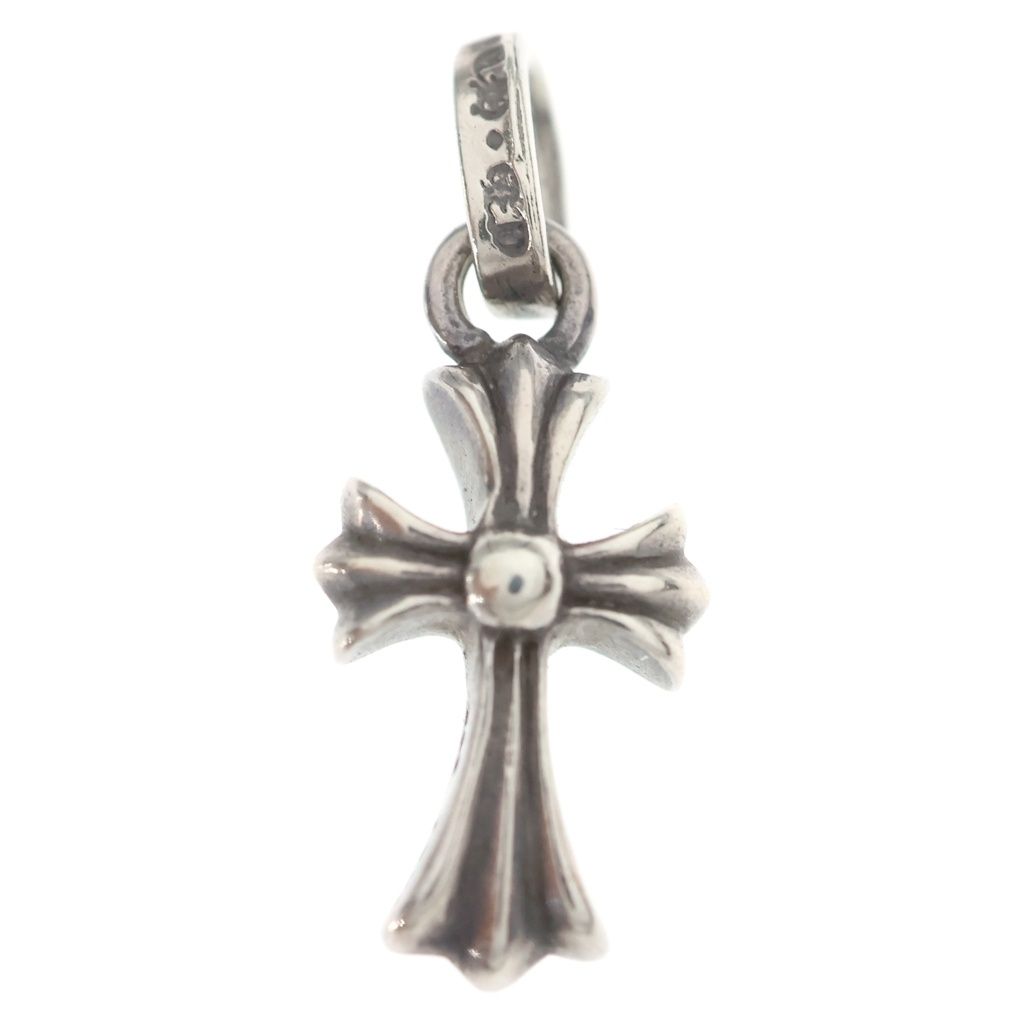 Chrome Hearts Crs Baby Fat Cross Pendant Top Silver