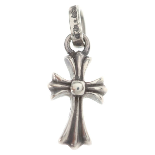 Chrome Hearts Crs Baby Fat Cross Pendant Top Silver