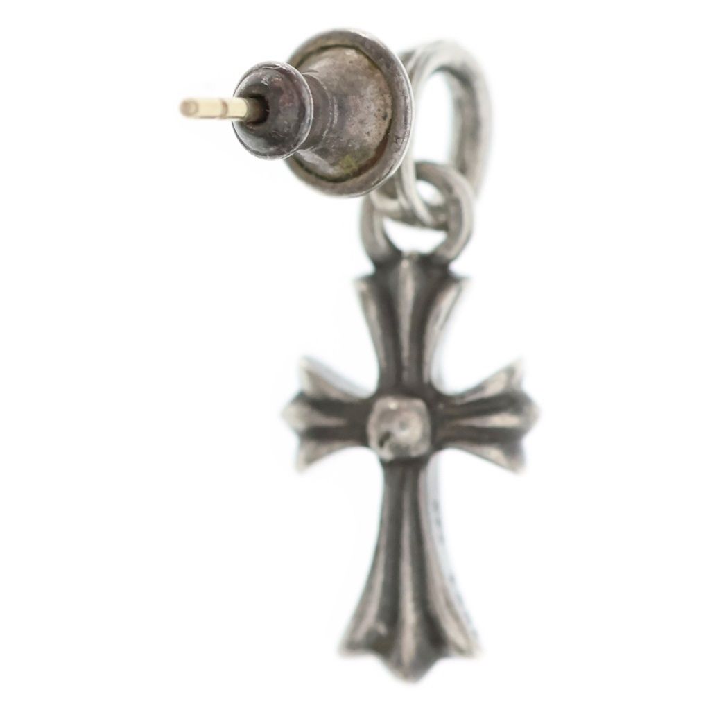 Chrome Hearts Bby Pprchn Baby Fat Cross Drop Earrings Silver — view 2