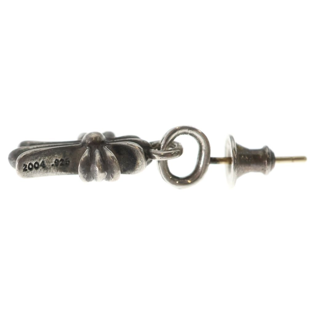Chrome Hearts Bby Pprchn Baby Fat Cross Drop Earrings Silver — view 3