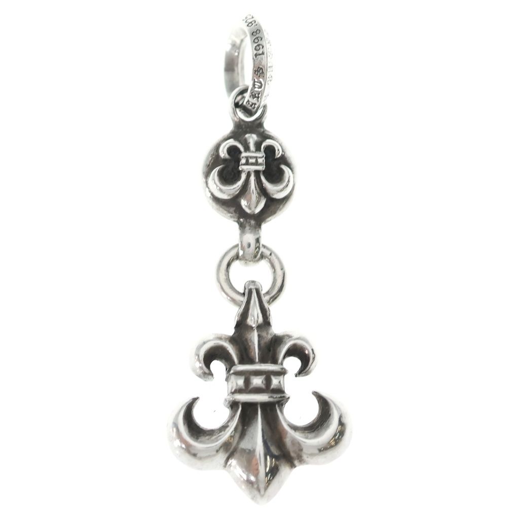 Chrome Hearts BS Fleur 1 Ball BS Charm Pendant Top Silver